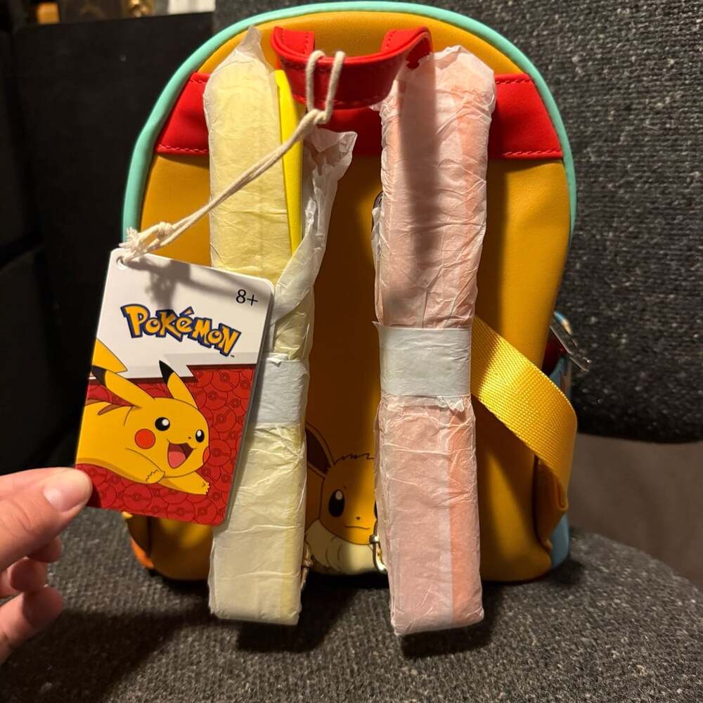 Loungefly Pokemon Color Block Starters Mini Backpack - Picture 3 of 5